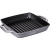 141065 litinova grilovaci panev s uchy grafitove seda 33 x 33 cm staub