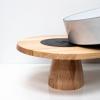 149576 3 servirovaci miska pedestal 15 cm bila keramika revol
