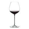 160796 sklenice old world pinot noir black and white twisted fatto a mano riedel