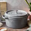 203208 1 kulaty hrnec grafitove seda 28 cm