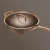232672 1 wok milano 30 cm s poklici hneda keramika zwilling
