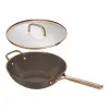 232672 6 wok milano 30 cm s poklici hneda keramika zwilling