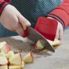 232189 5 detsky nuz le petit chef 10 cm cervena s chranicem prstu opinel
