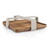 233267 2 drzak na ubrousky nordic kitchen 19 x 5 cm piskova plast bambus eva trio